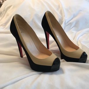 Christian Louboutin two-tone heels